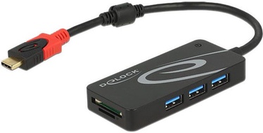 Delock USB 3.1 3-Port Hub + 2 x SD Card Reader