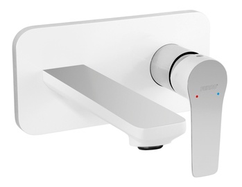 Смеситель для раковины Ferro Doris White/Chrome BDO3PA, белый/хромовый