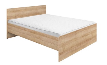 Black Red White Lurs Bed 160x200cm Riviera Oak