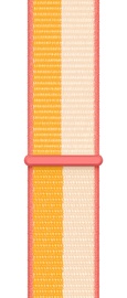 Ремешок Apple 45mm Maize/White Sport Loop - Regular, белый/желтый