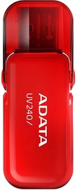USB atmintinė ADATA UV240 Red, USB 2.0, 32 GB
