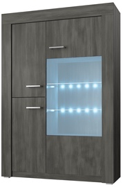 Idzczak Meble Tienen 01 2D Glass Cabinet Black Pine
