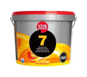 Krāsa sienām un griestiem Vivacolor 7 A, 0.9 l, balta