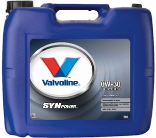 Машинное масло Valvoline 0W - 30, синтетический, для легкового автомобиля, 20 л