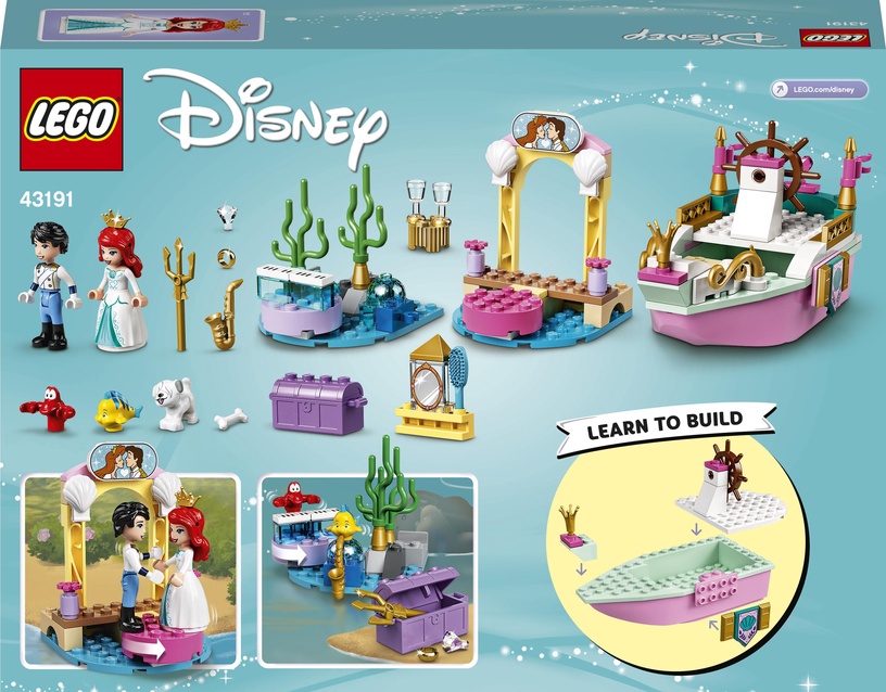 Konstruktor LEGO I Disney Princess™ Arieli pidustuste laev 43191, 114 tk
