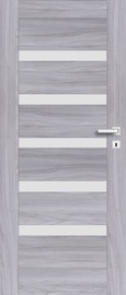 Siseukseleht PerfectDoor Fresno 01, vasakpoolne, hall tamm, 203.5 x 74.4 x 4 cm