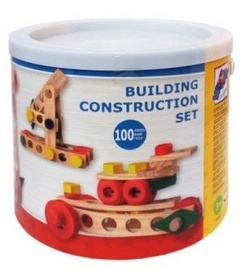 Woody Building Construction Set In Bucket 100pcs 95001