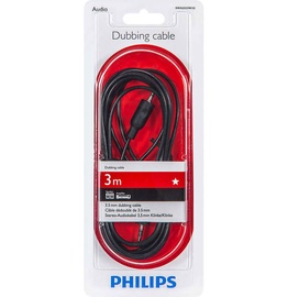 Laidas Philips SWA2533W 3.5mm Male (vyriška), 3.5mm Male (vyriška), 3 m, juoda