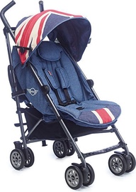 Sportinis vežimėlis Easywalker Mini Union Jack Vintage, mėlynas/baltas/juodas/raudonas