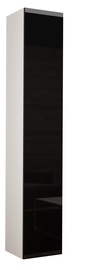 Cama Meble Vigo 180 Full Cabinet White/Black Gloss