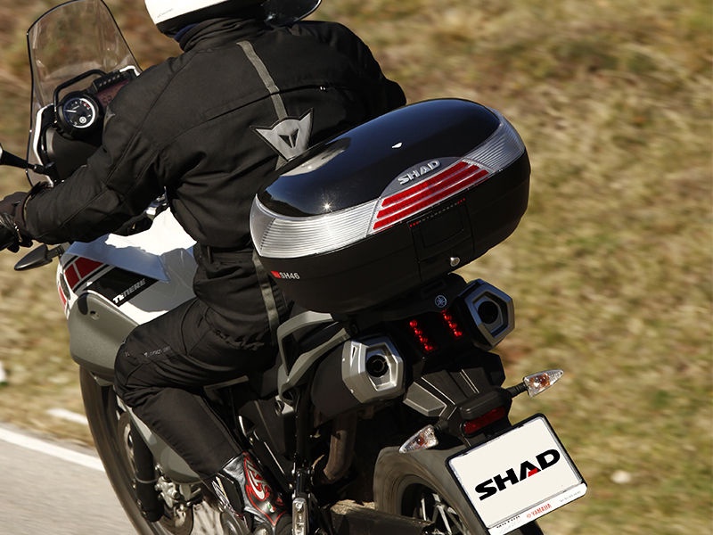 Багажник для мотоцикла Shad, черный/красный