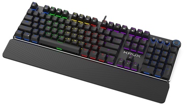 Клавиатура Krux Crato RGB Outemu Brown EN, черный