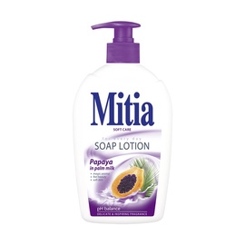 Skystas muilas Mitia Papaya in Palm Milk, su dozatoriumi, 500 ml