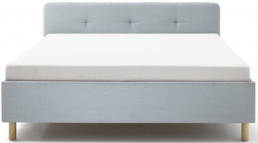 Gulta Meise Möbel Amelie Wooden Oak Base Ice Blue, 200x180 cm