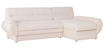 Bodzio Livonia Right Corner Folding Sofa Fabric Cream