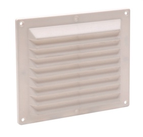 Ventilācijas reste 041188, 14,6X17,5cm, balta