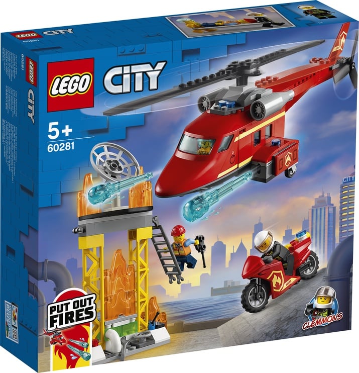 Konstruktors LEGO City Ugunsdzēsēju glābšanas helikopters 60281, 212 gab.