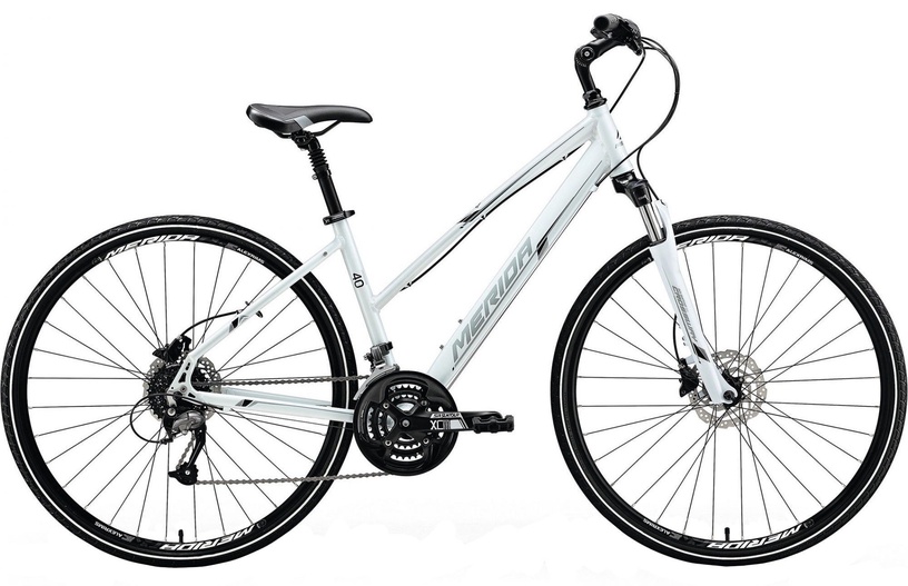 Dviratis turistinis Merida Crossway 40-D Lady, 28 ", 20" (49.53 cm) rėmas, baltas