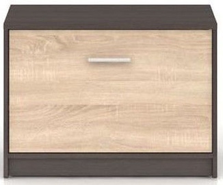 Apavu plaukts Black Red White Nepo Plus Wenge/Sonoma Oak, 700x340x500 mm