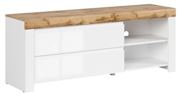 TV galds Black Red White Holten White/Wotan Oak, 1560x420x605 mm