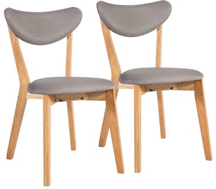 Ēdamistabas krēsls Home4you Jonna Grey 10515, 2 gab.