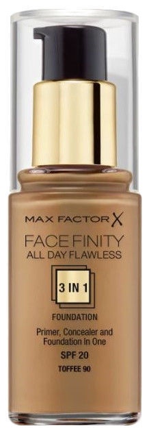 Tonuojantis kremas Max Factor Face Finity All Day Flawless 3in1 90 Toffee, 30 ml