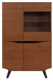 Vitrīna Black Red White Madison REG3D1W, brūna/ozola, 95 cm x 42 cm x 150 cm