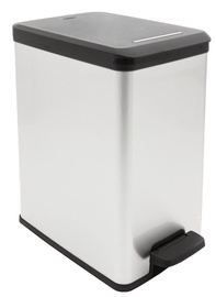 Мусорное ведро Curver Slim Silver, 25 л