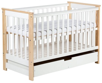 Klups Iwo With Drawer White/Pine