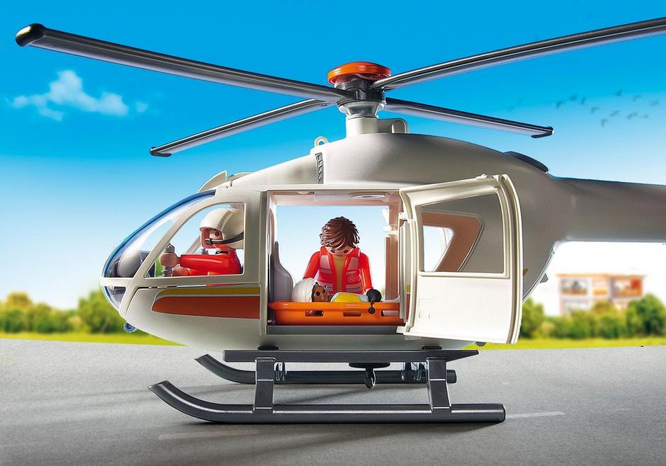 playmobil emergency medical helicopter