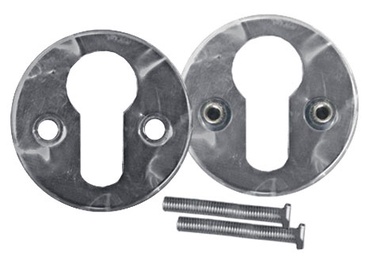 Durvju aizsargplāksnīte Abloy Keyhole Cover 001PZ FE/CR 2924 Chrome