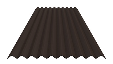 Битумный лист Gutta, коричневый/красный, 2000 мм x 950 мм x 2.1 мм