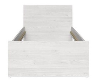 Lova Black Red White Namur 90 Siberian Larch/Grey Print, 90 x 200 cm