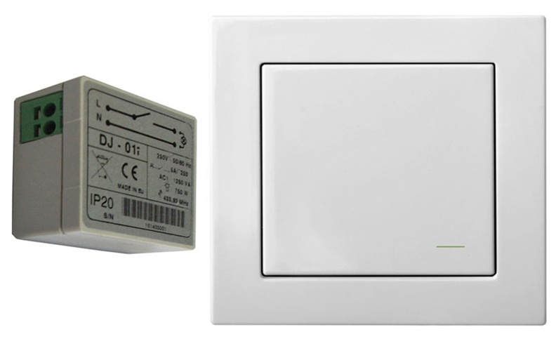 Slēdzis Liregus Epsilon Wireless Switch RJ-314 White