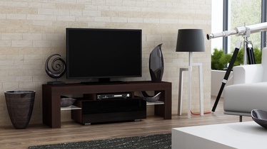 ТВ стол Pro Meble Milano 130 With Light Wenge/Black, 1300x350x450 мм