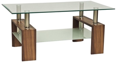 Kafijas galdiņš Signal Meble Lisa II Walnut, 1100x600x550 mm