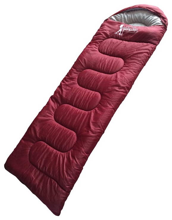 Спальный мешок Royokamp 202007, красный, правый, 220 см