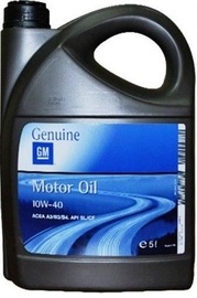 Машинное масло GM Genuine 10W - 40, полусинтетическое, для легкового автомобиля, 5 л