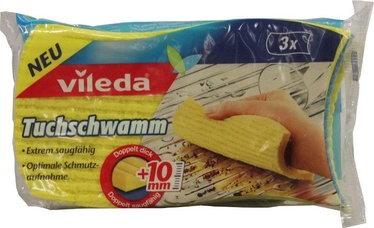 Vileda Fibre Sponge 3pcs