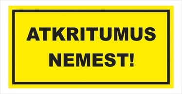 NORĀDE ATKRITUMUS NEMEST 16X32CM
