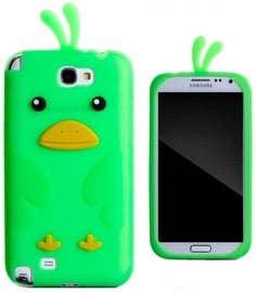 Zooky Soft 3D Cover Samsung N7100 Galaxy Note 2 Chicken Design Green