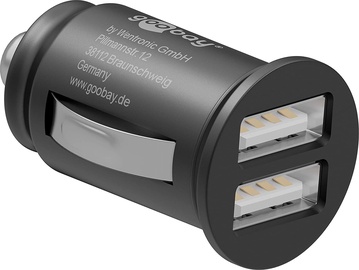 Зарядное устройство Goobay, 2 x USB, черный