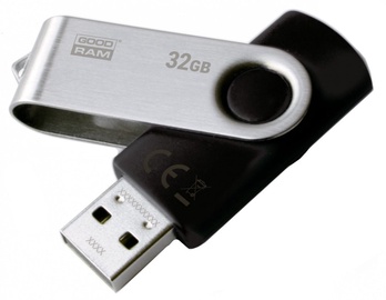 USB zibatmiņa Goodram Twister UTS2, melna, 32 GB
