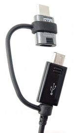 Провод Samsung, USB Type C/Micro USB/USB, черный