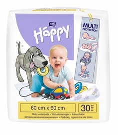 Одноразовые простыни Happy Multi protection, 60 см x 60 см, 30 шт.