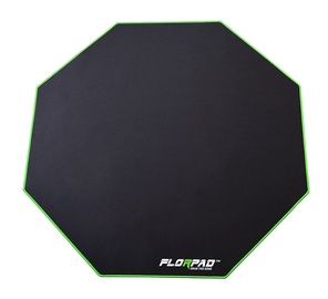 FlorPad Octagonal Floor Mat For Gamers Green Line