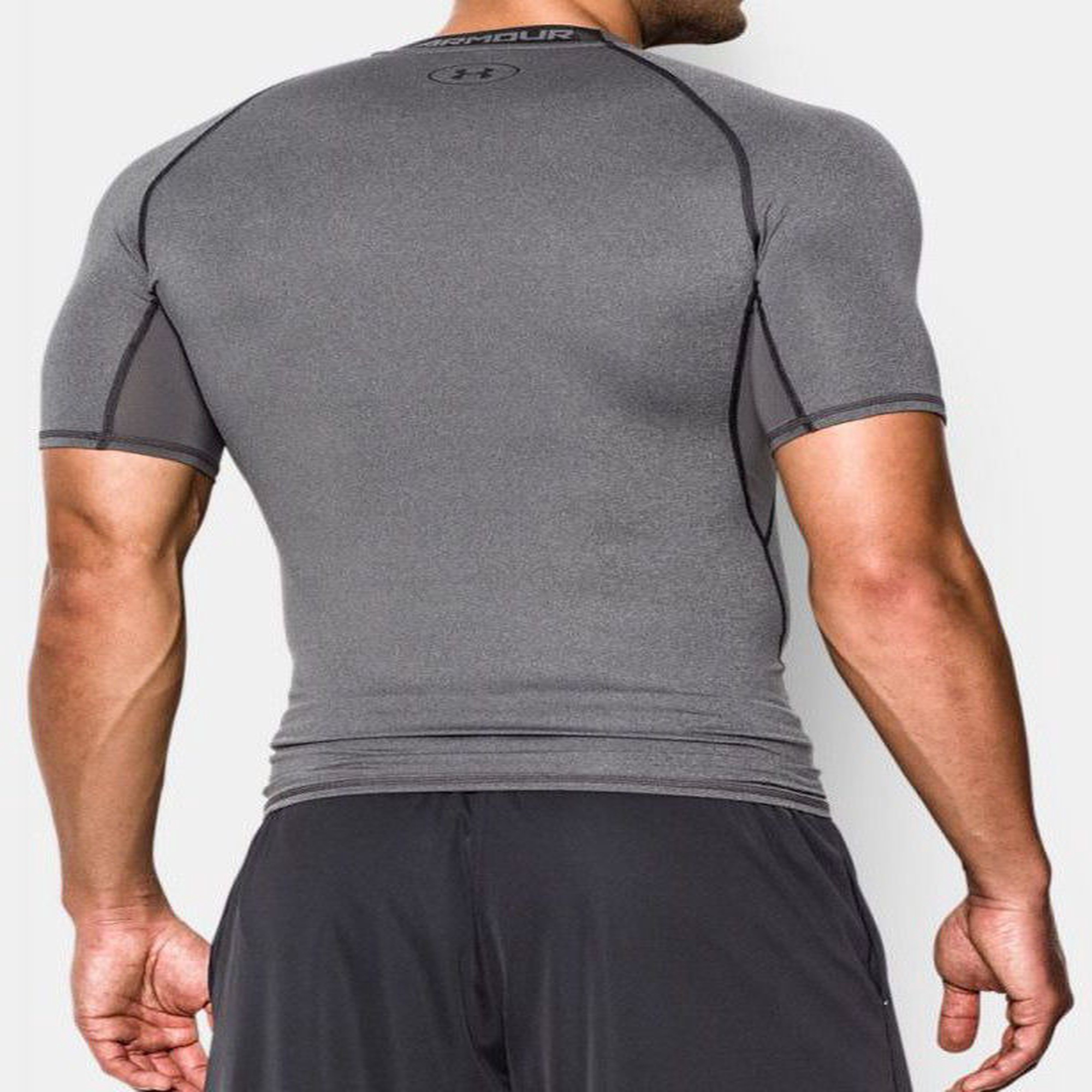 Under Armour 1257468 HeatGear Compression Shirt Grey XL 1a.lt