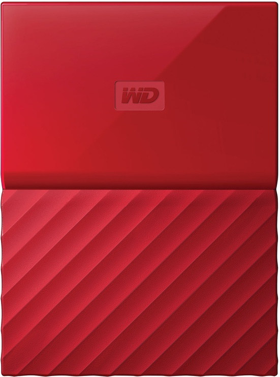 Жесткий диск Western Digital My Passport, HDD, 2 TB, красный