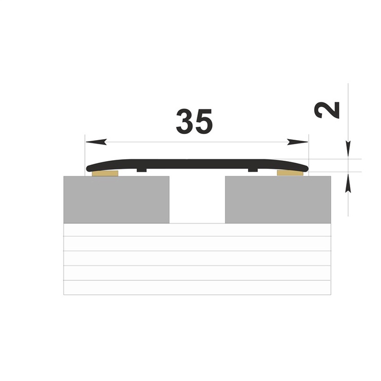 Savienojošā lente Grace Joint Profile BC35 1.8m Ash