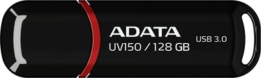 USB atmintinė Adata UV150, juoda/raudona, 128 GB